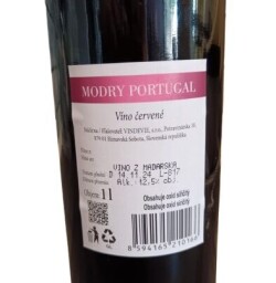 MODRÝ PORTUGAL 1l (červené víno)